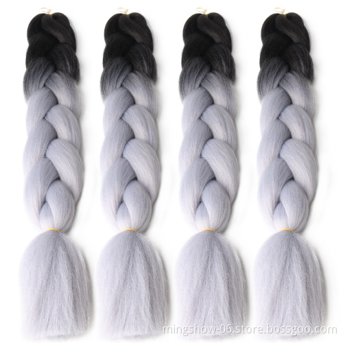 No MOQ 100g 48" high temperature fiber, fast delivery super jumbo braids